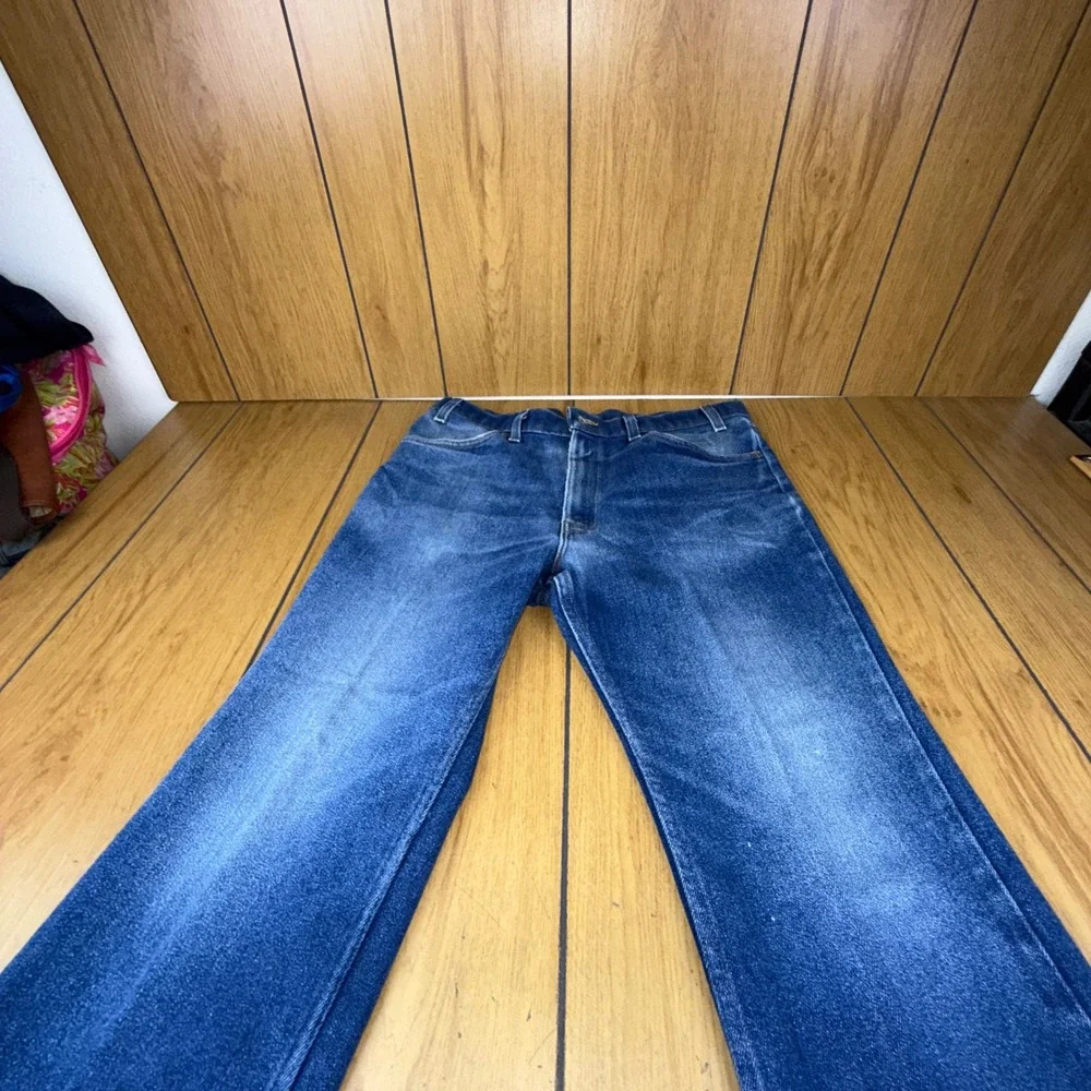 VTG Levi Strauss Action Jeans Men Made in USA Denim Western Style W36 L29‎